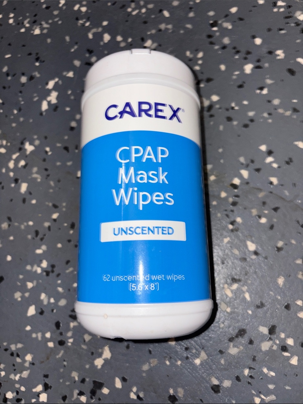 adidas White and Blue Skincare Wipes Canister